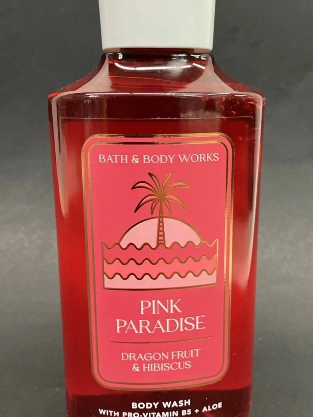 NEW Pink Paradise Body Wash Gel 10 oz Bath & Body Works Dragon Fruit Hibiscus